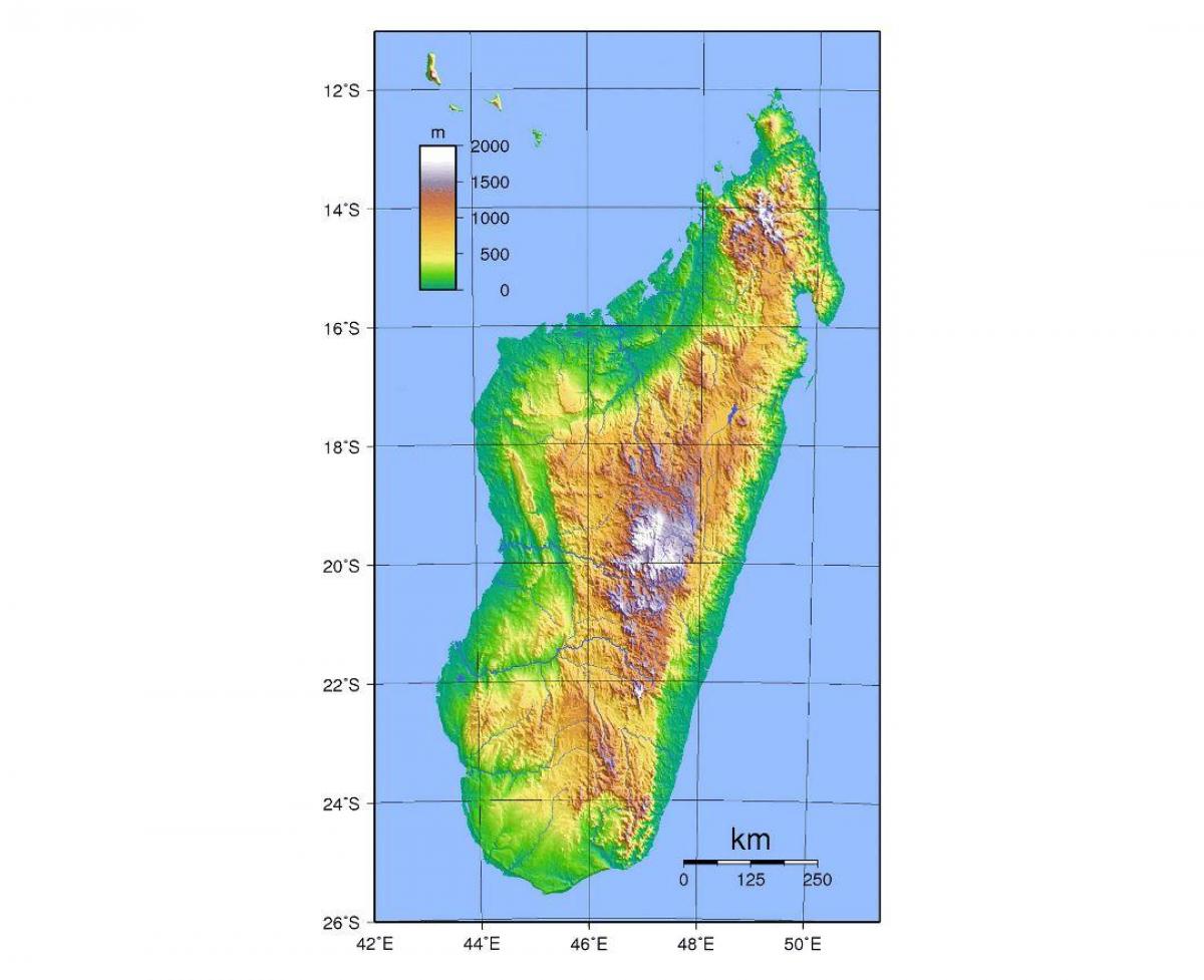 แผนที่ของมาดากัสการเลือ