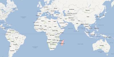 โลกที่แสดงบนแผนที่มาดากัสกา name